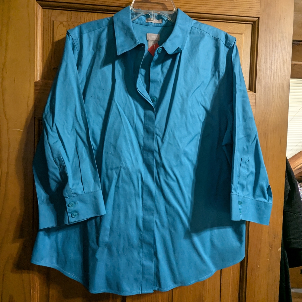 Chico's Vibrant Blue Blouse